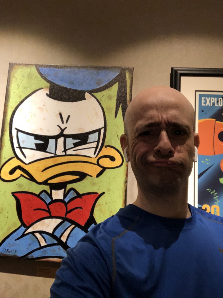 Photo of Adrian with Donald Duck