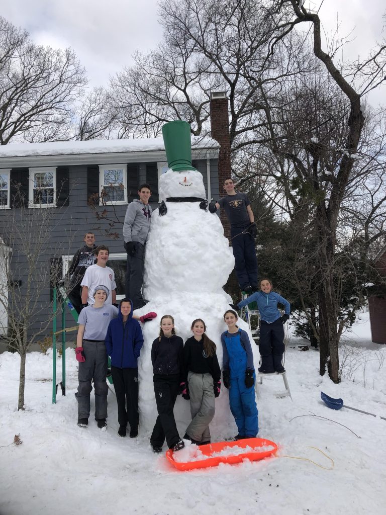 Photo of giant snowman