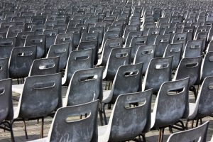 Empty chairs of auditorium