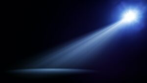 blue stage light beam background