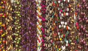 Colorful Beads As Background Pattern