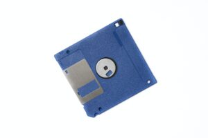 Blue diskette