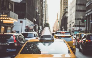 Yellow cabs in New york city