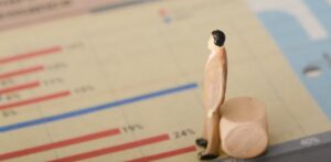 the businessman spent hours looking at the forecasted graph,